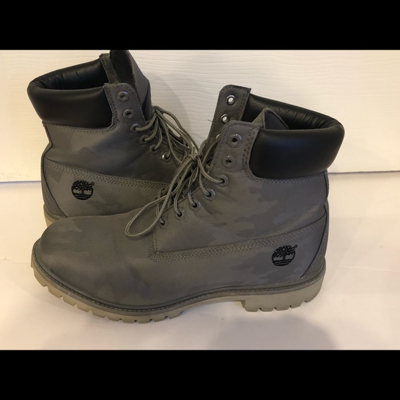 Timberland Other - Men’s Timberland size 11 gray camo print boots